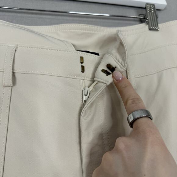 Banana Republic Womens Pants 14 Transition Cream White Refined Utility Old Money - Picture 4 of 14